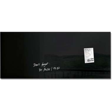 Sigel Magnetboard Glas artverum 135x55cm schwarz