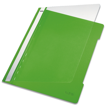 Leitz Standard Plastic File White A4 PVC Light-green report cover