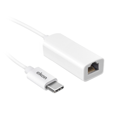 Typ-C LAN Buchsenadapter für MacBooks, Notebooks und PCs | Ekon