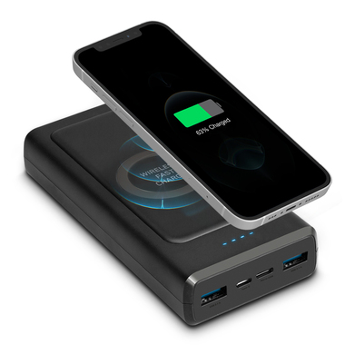 Powerbank de 20 000 mAh avec recharge rapide sans fil