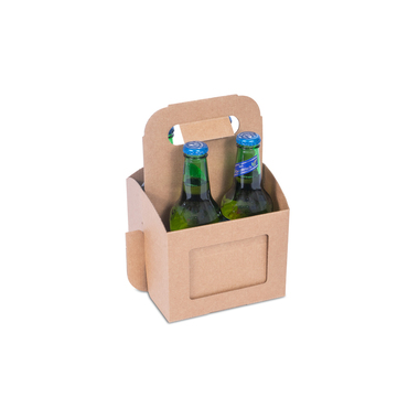 Porte-bière avec compartiment à documents pour 4x bouteilles de 0.33l avec hauteur de bouteille 250mm & Ø72mm