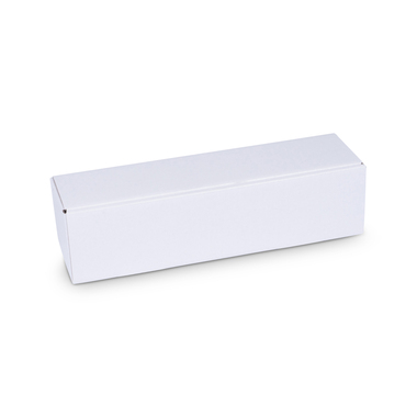 Emballage cadeau en carton blanc brillant 360x88x88mm