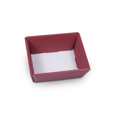 Rechteckiger Geschenkkorb in Dunkelrot 190x140x90mm