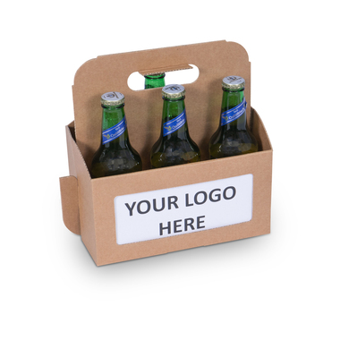 Porte-bière avec compartiment pour documents pour 6x bouteilles de 0.33l avec hauteur de bouteille 250mm & Ø72mm