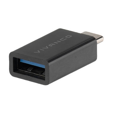 Adaptateur USB-C vers USB-A, M-F, USB 3.1, noir | Vivanco