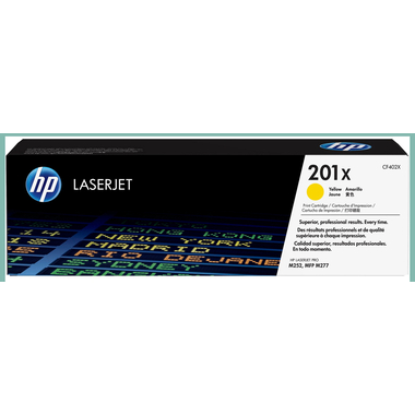 HP Toner-Modul 201X yellow CF402X CLJ Pro M252/MFP277 2300 S.