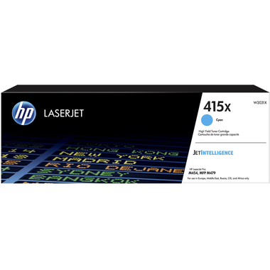 HP Cartouche toner 415X cyan W2031X CLJ Pro M454/MFP M479 6000 p.