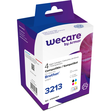 WECARE Multipack rebuilt CMYBK LC-3213V WE z.Brother DCP-J774 11/3x6.6ml