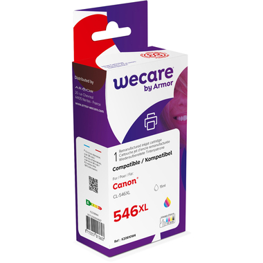WECARE Tinte XL rebuilt color CL-546XLWE zu Canon PIXMA MG 2450 15ml