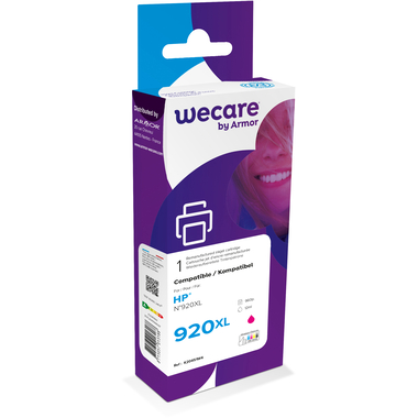 WECARE Tinte 920XL rebuilt magenta CD973AEWE zu HP OfficeJet 6500 12ml