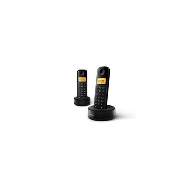 Philips D1602B DECT-Telefon Anrufer-Identifikation Schwarz