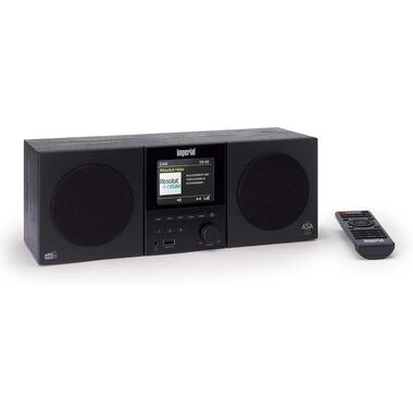 Imperial DABMAM 220BK Compact DAB+, FM Stereo Radio with Bluetooth Speaker & Remote Control - Black