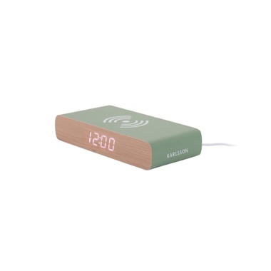 KARLSSON Digitalwecker Retro Flat Jungle Green