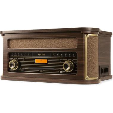 Fenton Plattenspieler Memphis Vintage Dunkelbraun