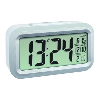TFA Dostmann Réveil radio-piloté Lumio Plus Blanc/argent