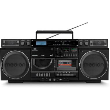 Medion Radio/CD-Player LIFE P66538 Retro-Boombox Schwarz
