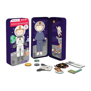 mierEdu Kinderspiel Reise-Magnetspielbox – Astronaut