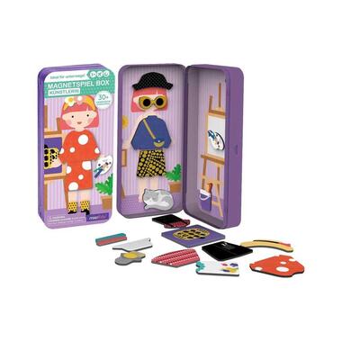 mierEdu Kinderspiel Reise-Magnetspielbox – Künstlerin