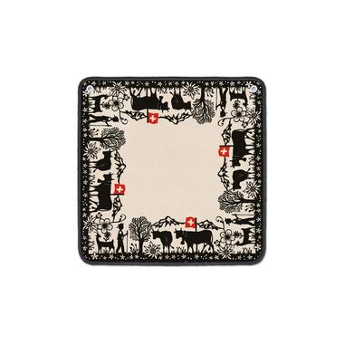 Teppich "Jassteppich F/CH mit Motiv" quadratisch 650 mm Höhe