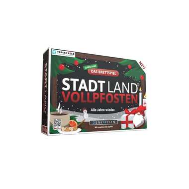 Denkriesen Stadt Land Vollpfosten – Brettspiel + Christmas Erweiterung
