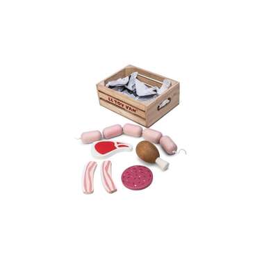 Le Toy Van Butchers Meat Wooden Market Crate