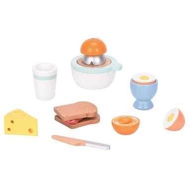 Spielba Holzspielwaren Spiel-Lebensmittel Frühstücks-Set