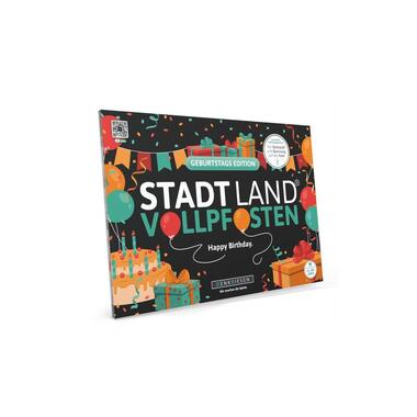 Denkriesen Stadt Land Vollpfosten A4 Block Geburtstags Edition -DE-