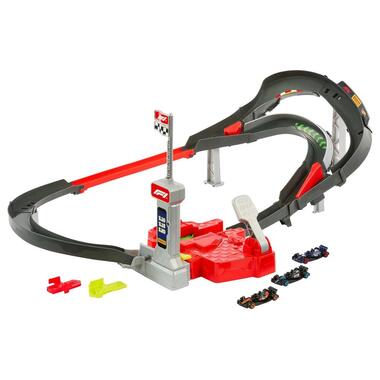 Hot Wheels Racing Formula 1 Sprint Race Circuit Track Set with 3 Die-Cast Toy Cars in 1:64 Scale