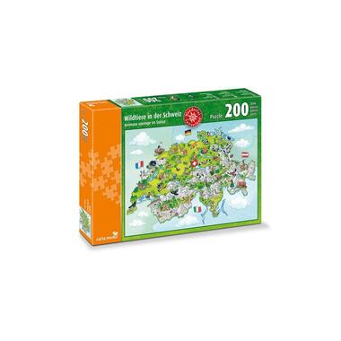 Carta.Media Puzzle Wildtiere in der Schweiz 200 Teile