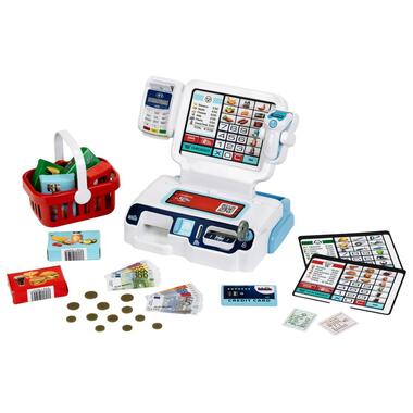 Klein-Toys Kaufladen Selbstbedienungskassenstation mit Licht und Sound