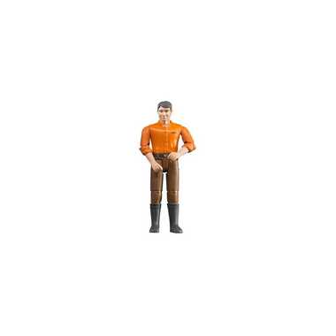 Bruder Spielwaren Figurine avec pantalon marron