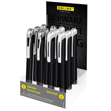 ONLINE Display Instr. Écritures 08391/12 College, noir 12 pcs.