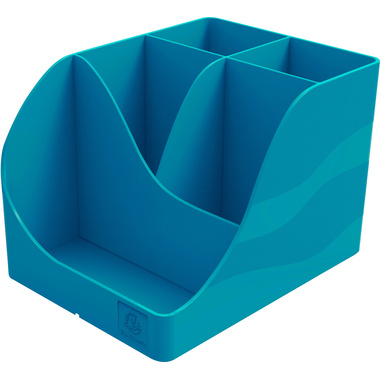 Exacompta NeoDeco Pen Wave Pen Pot 155x199x109mm Duck Blue Each -