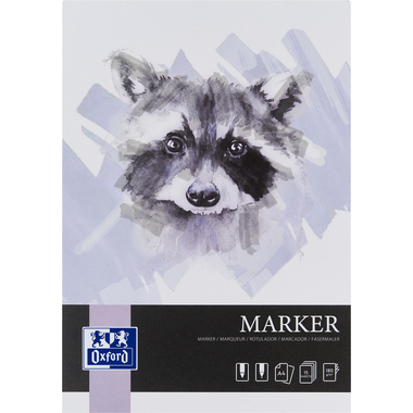 Zeichenblock Oxford Marker A4 15 Blatt 180 Gramm