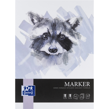 OXFORD Zeichenblock Marker DIN A3, 15 Blatt