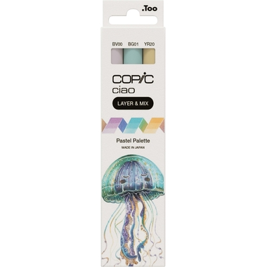 COPIC Marker ciao, 3er Set , Pastel Palette,