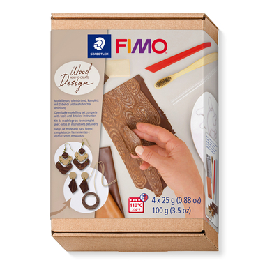 Staedtler Modelliermasse Set Fimo soft Ht wood-eff