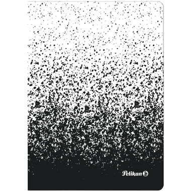 PELIKAN Carnet A6 300002335 quadrillé noir/blanc