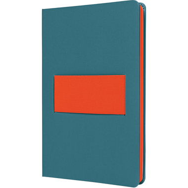 SIGEL Carnet Linescape A5 LS205 bleu/papaya, ligné 88 feuil.
