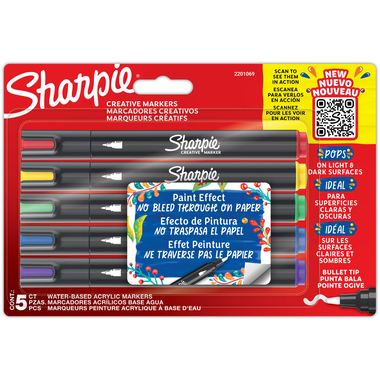 Sharpie Creative Marker Acrylic Paint Pens - 5 pcs.