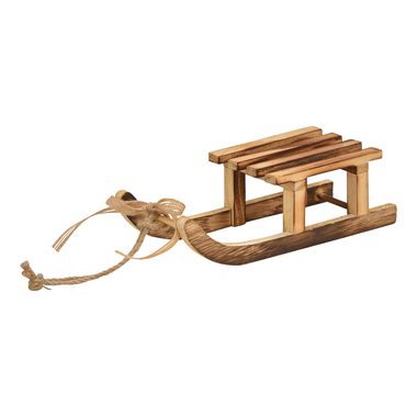 ROOST Décoration de Noël 20x6x8cm 10028355 Traîneau en bois