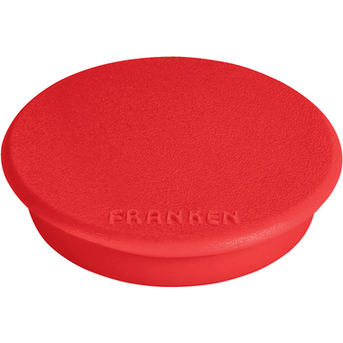 Franken Magneti Rotondi 24 Mm Rosso E Nero Confezione Da 10