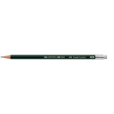 Faber-Castell Bleistift CASTELL® 9000 mit Radierer