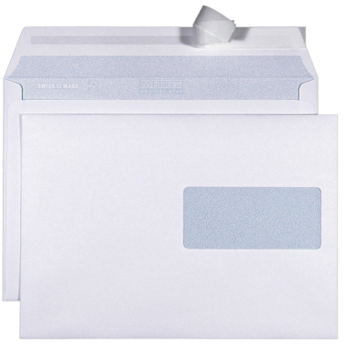 METTLER Couvert Fenster rechts C5 8064-100x45 Fe 100g, ultraweiss 500 Stk.