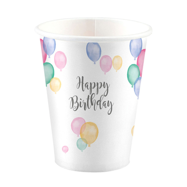 NEUTRAL Gobelet Happy Birthday 250ml 9903710-66 8 pcs.