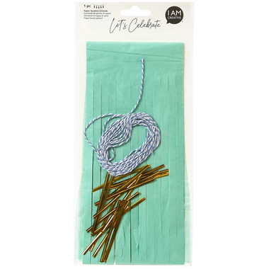 I AM CREATIVE Papier Quasten-Girlande, mint 6010.962