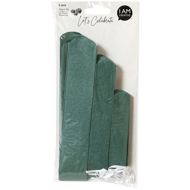 I AM CREATIVE Pompon Set, mint,20,30,40cm 6010.967 3 Stück