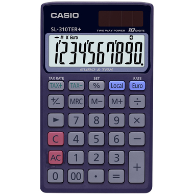 Casio SL-310TER+ calculator Pocket Basic Blue