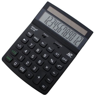 Rebell Tischrechner Eco 450 Solar 12-stellig schwarz