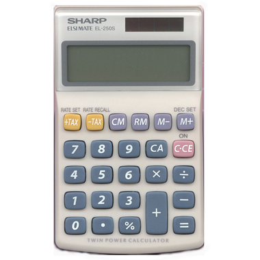 Sharp EL-250S calcolatrice Tasca Calcolatrice di base Argento